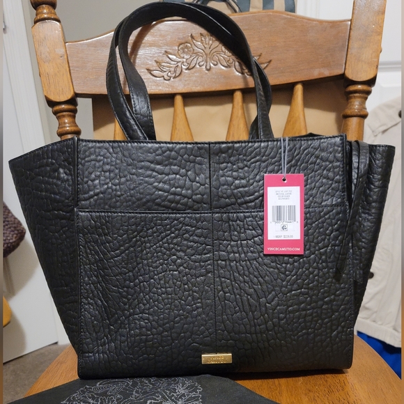 Authentic Vince Camuto Livy Large Tote (Black) - Picture 4 of 13